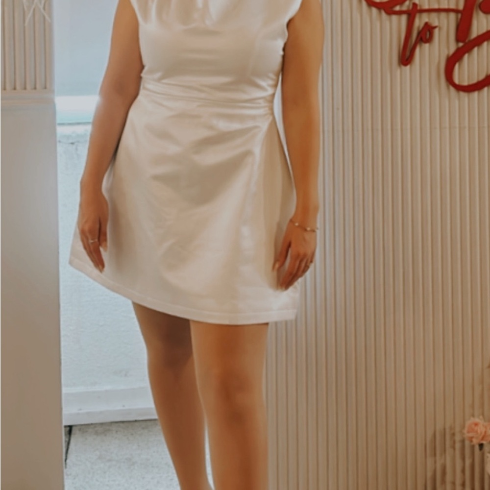Odd Muse “The Ultimate Muse” White Satin Mini Dress